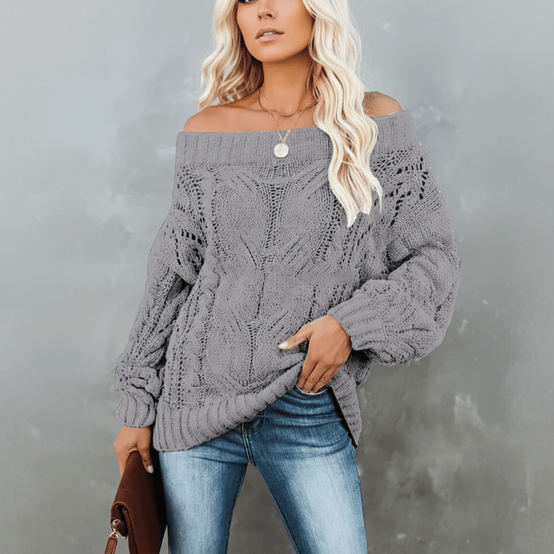 Sexy Off Shoulder Sweater - Seldom Seen Styles