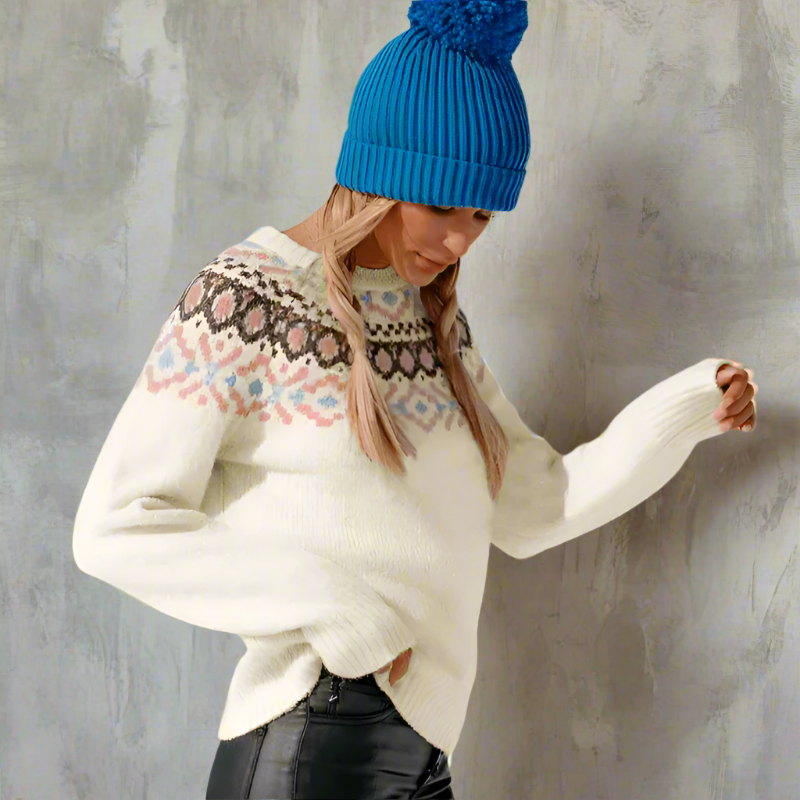 Boho Vintage Knit Pullover Sweater - Seldom Seen Styles