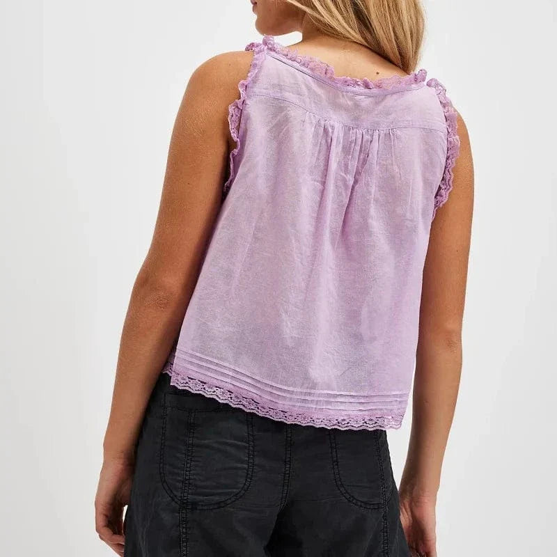 Boho Lace Tank Top - Seldom Seen Styles