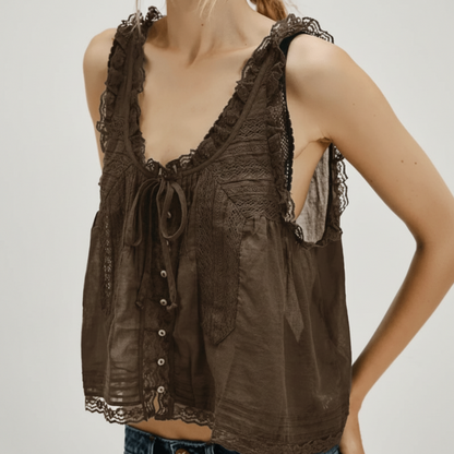 Boho Lace Tank Top - Seldom Seen Styles