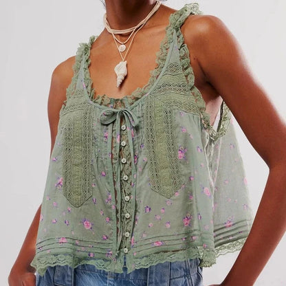 Boho Lace Tank Top - Seldom Seen Styles