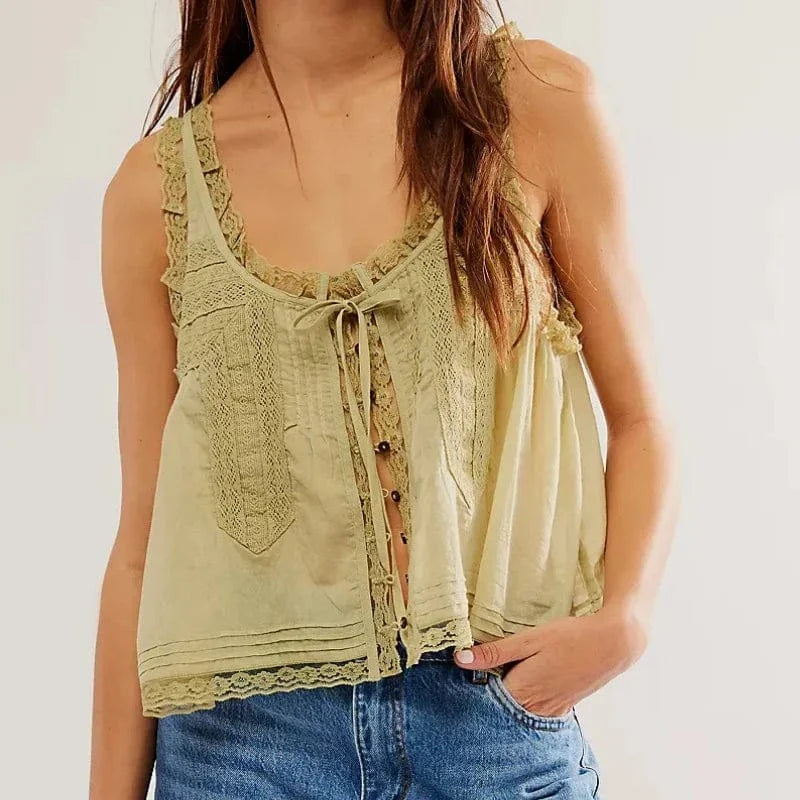 Boho Lace Tank Top - Seldom Seen Styles