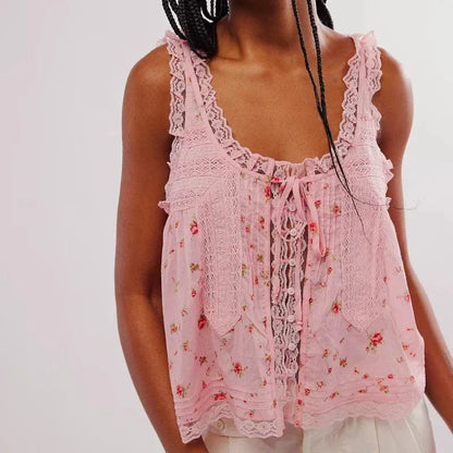 Boho Lace Tank Top - Seldom Seen Styles