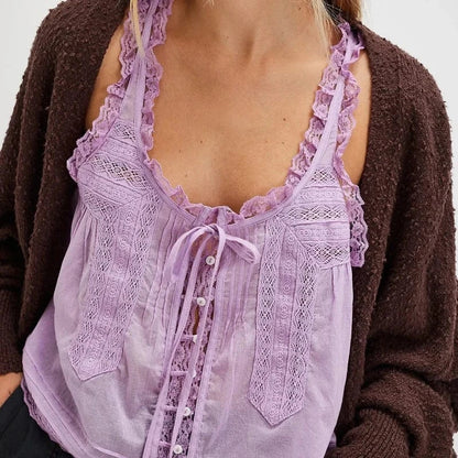 Boho Lace Tank Top - Seldom Seen Styles