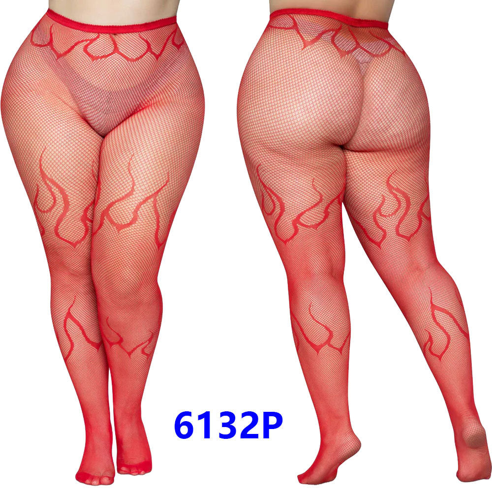 Plus Size Sexy Lingerie Women's Sexy Stockings Free off Open Files Socks Garter Jacquard Leggings7546P - Seldom Seen Styles