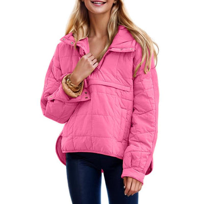 Womens Oversized Hooded Puffer Jacket Lightweight Pullover Hoodies Quilted Dolman Long Sleeve Warm Winter Coat - Seldom Seen Styles