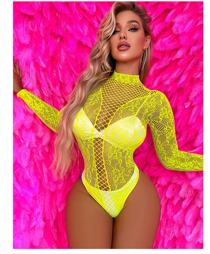 Sexy Lingerie for Women Naughty Fishnet Lingerie Set Bodysuit Outfits Teddy Sheer Mesh Erotic - Seldom Seen Styles