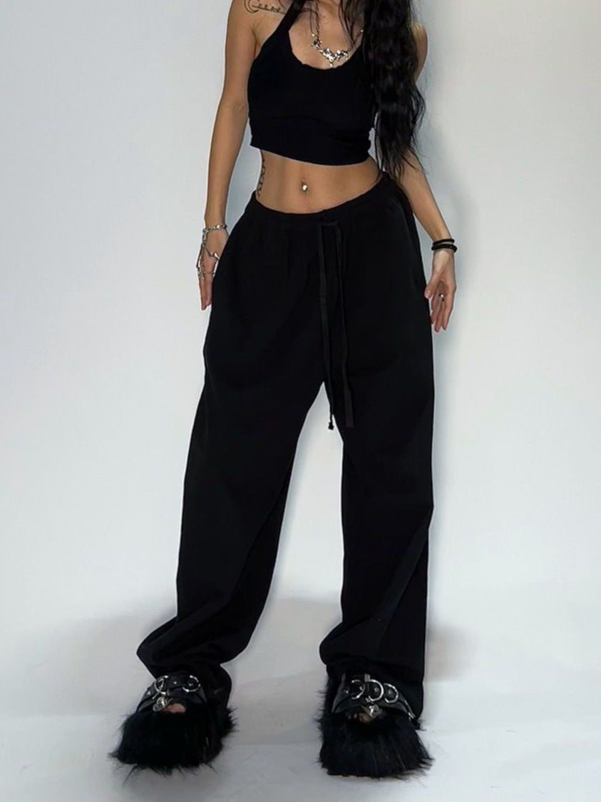 Women's Fleece Lined Sweatpants Winter Warm Wide Leg Sweat Pants Baggy Casual Pants with Pockets - Seldom Seen Styles