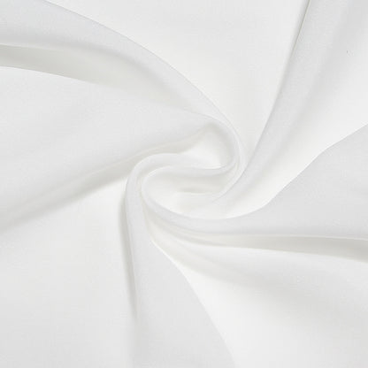 Lace Hem Square Collar Corset Pleated Mini Dress White