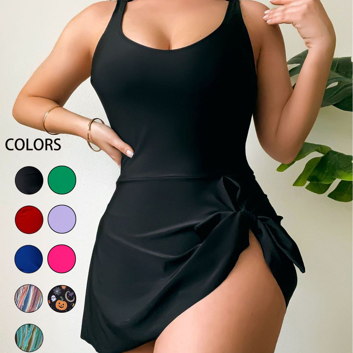 One Piece Swimdress Swimsuits for Women Tummy Control Swim Dresses Skirt Bathing Suit - Seldom Seen Styles