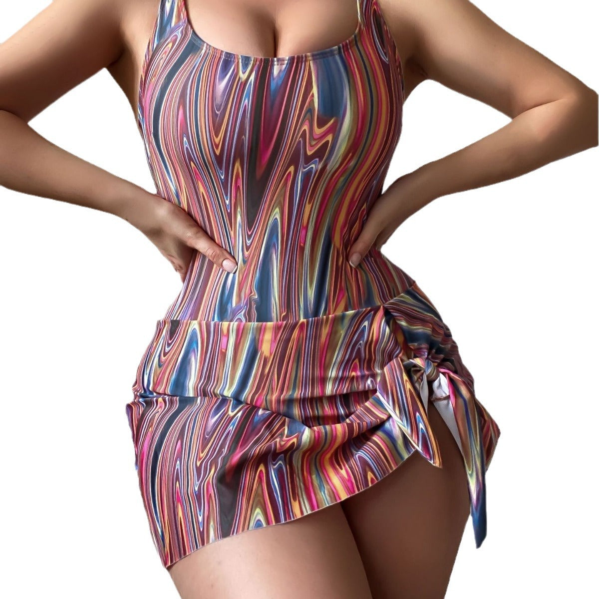 One Piece Swimdress Swimsuits for Women Tummy Control Swim Dresses Skirt Bathing Suit - Seldom Seen Styles