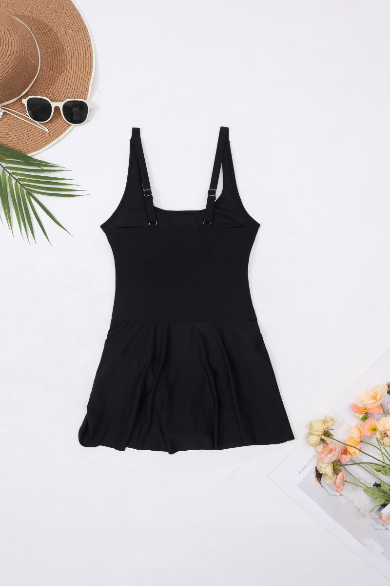One Piece Swimdress Swimsuits for Women Tummy Control Swim Dresses Skirt Bathing Suit - Seldom Seen Styles