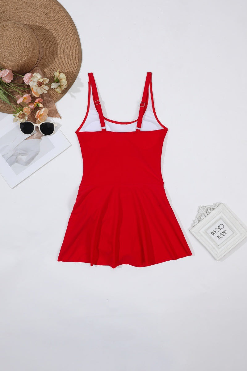 One Piece Swimdress Swimsuits for Women Tummy Control Swim Dresses Skirt Bathing Suit - Seldom Seen Styles