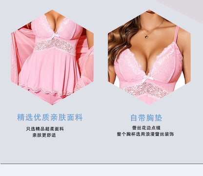 Womens Lingerie Set Pjs and Panty Set Camisole Set Modal Sweetness Sleepwear For Holiday Daily Wear - Seldom Seen Styles
