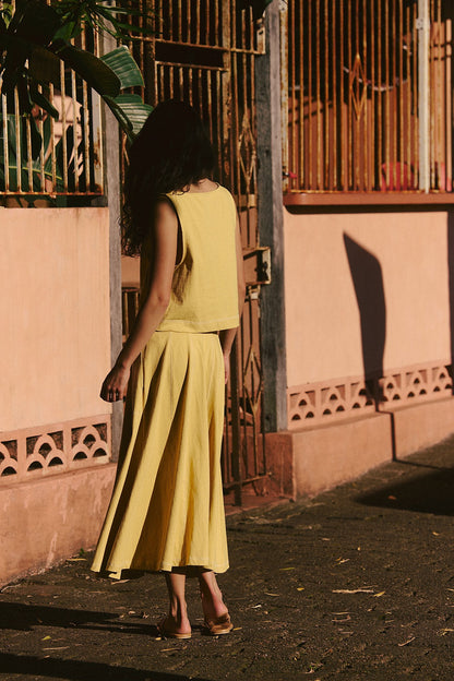 Womens Skirt Sets 2 Piece Outfits Casual Summer Sets Vacation Matching Lounge Set Midi Skirt and Top Set 2025 - Seldom Seen Styles