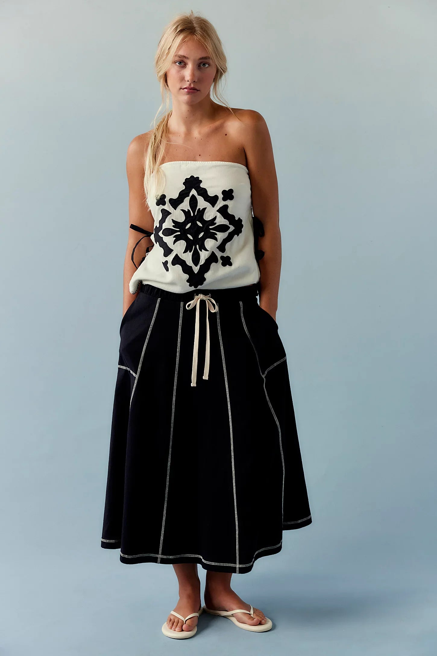 Womens Skirt Sets 2 Piece Outfits Casual Summer Sets Vacation Matching Lounge Set Midi Skirt and Top Set 2025 - Seldom Seen Styles