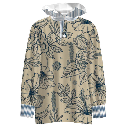 Women's Vintage Floral Print Striped Collar Top Going Outfits Blouses 90s Tops Funny Shirts Women Elegant Classy Tops Blouse Classyoutfit Women cute summer outfit boho Casual Style cute summer outfit women's summer outfits - Seldom Seen Styles