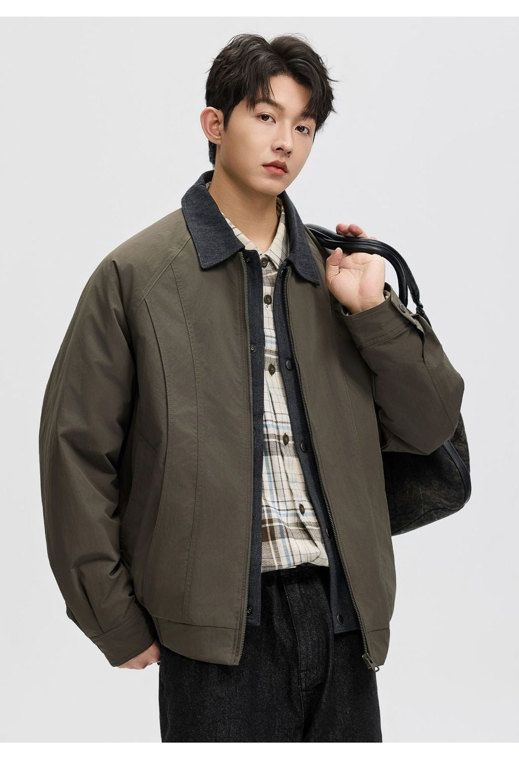 new winter men's down jacket 90 duck down two fashion trend coat lapel outdoor jacket