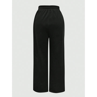 Girl's Wide Leg Sweatpants Elastic High Waisted Loose Baggy Pants with Pockets - Seldom Seen Styles