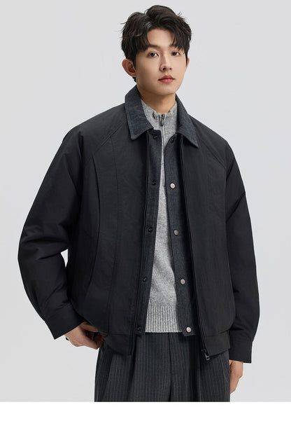 new winter men's down jacket 90 duck down two fashion trend coat lapel outdoor jacket