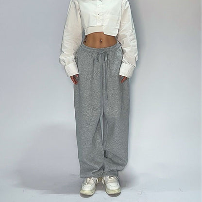 Women's Fleece Lined Sweatpants Winter Warm Wide Leg Sweat Pants Baggy Casual Pants with Pockets - Seldom Seen Styles