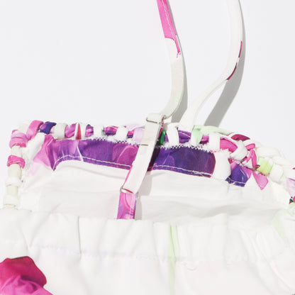 Rilia Halter Printed Mini Dress Ruffle Strap Dress