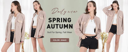 Women's Loose Fit Batwing Sleeve Waffle Knit Button Down Shirt Shacket Tops - Seldom Seen Styles