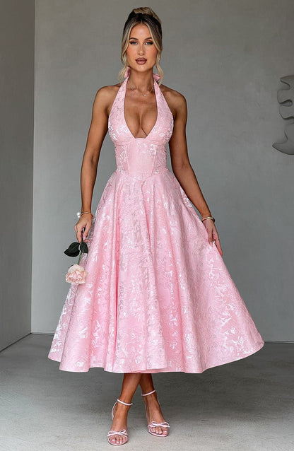 Effie Midi Dress - Blush - Seldom Seen Styles