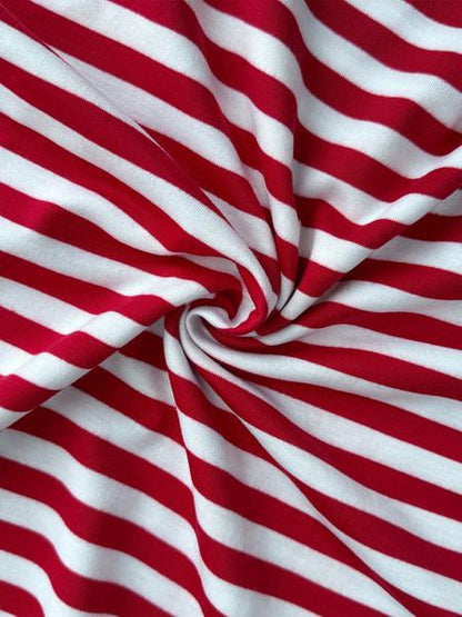 Women's Casual Striped Long Sleeve Top & Pants Set, Comfortable Loose-Fitting Home Wear, Fashionable Two-Piece for Daily Use