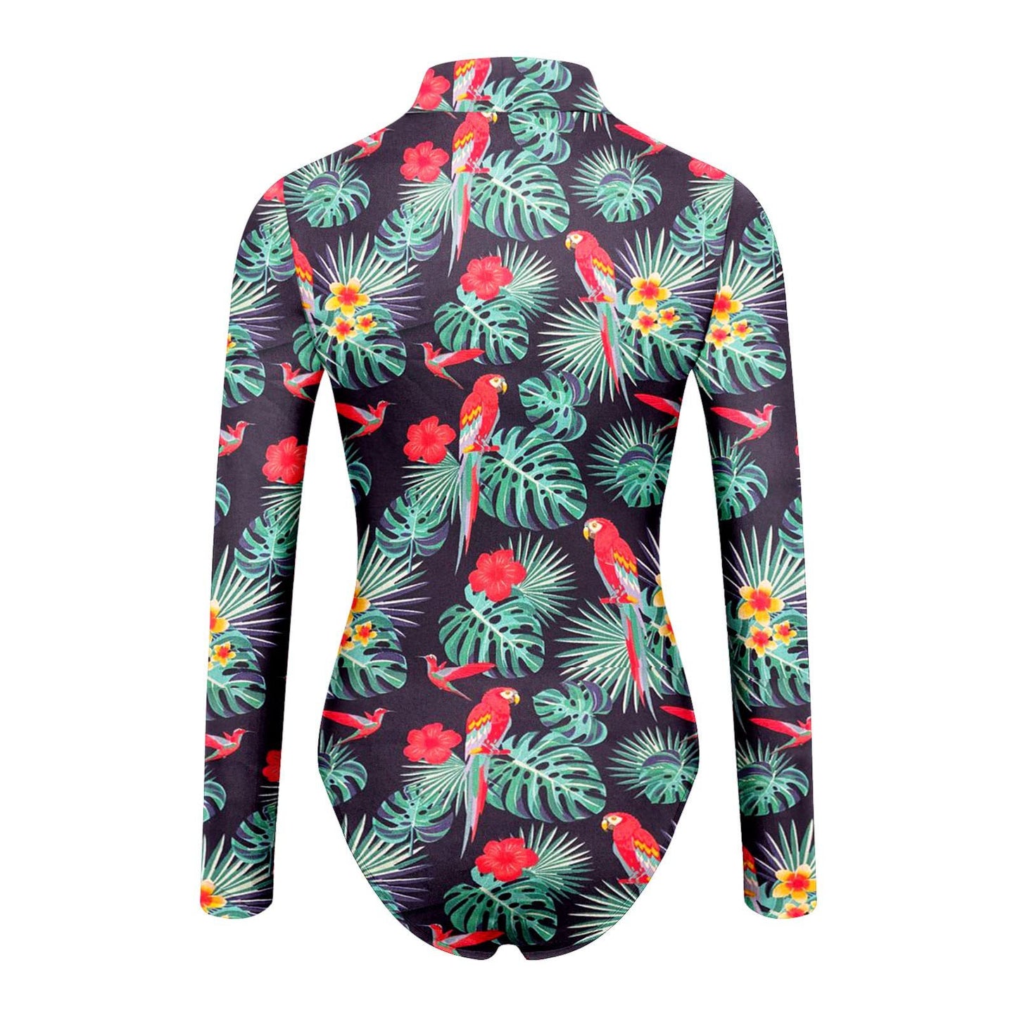 Women's Sexy Square Neck Bodysuit Long Sleeve Double Lined Shirt Tops