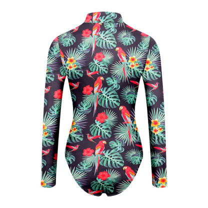 Women's Sexy Square Neck Bodysuit Long Sleeve Double Lined Shirt Tops