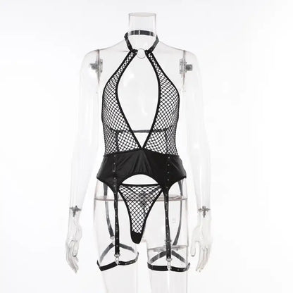 Garter Bustier Fishnet Design - Seldom Seen Styles