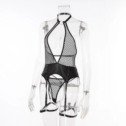 Garter Bustier Fishnet Design - Seldom Seen Styles
