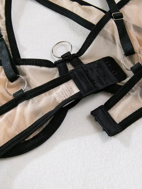 Hard To Keep - 3-Piece Velvet Lingerie Set - Seldom Seen Styles