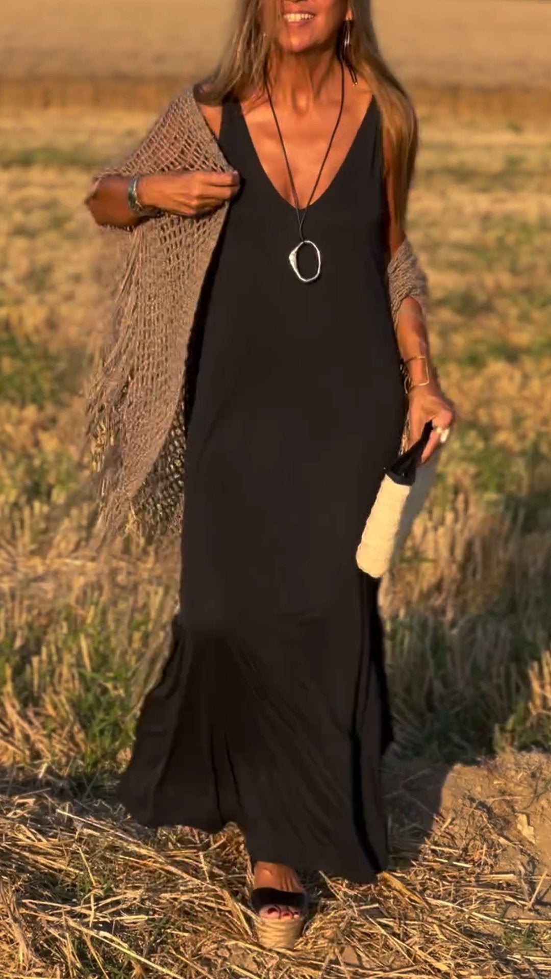 Women's V-neck Sleeveless Casual Dress - Seldom Seen Styles