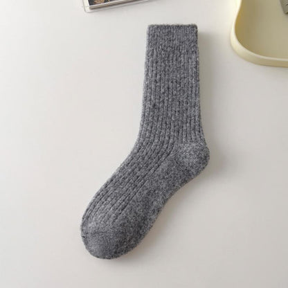 drawstring socks solid color warm mid-rise socks women - Seldom Seen Styles