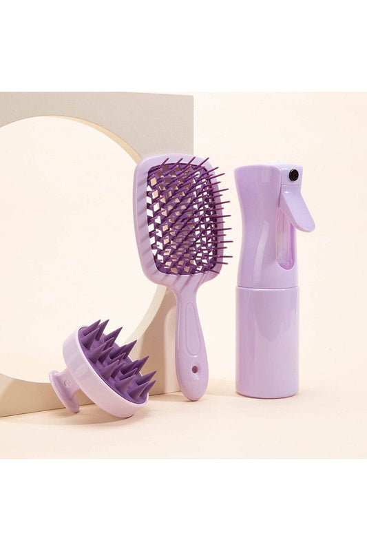 Women's Home Use Straight Hair Curly Hollow Comb Set - Seldom Seen Styles