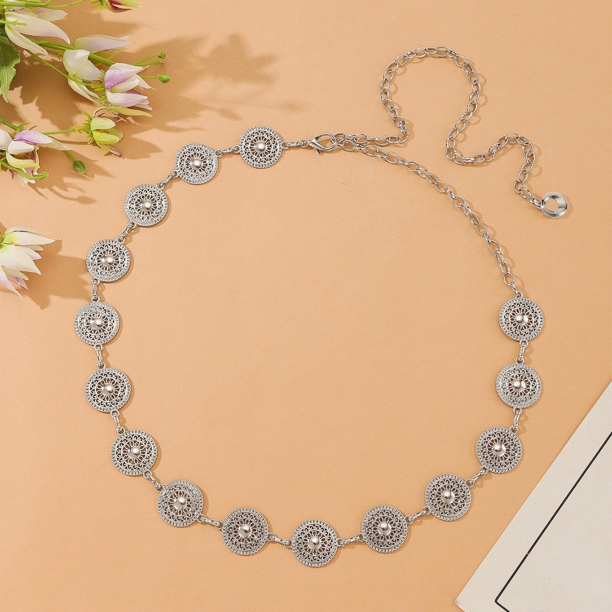 Women's Waist Chain Retro Turquoise Waist Chain Boho Metal Waist Chain Clothing Accessories Body Chain - Seldom Seen Styles