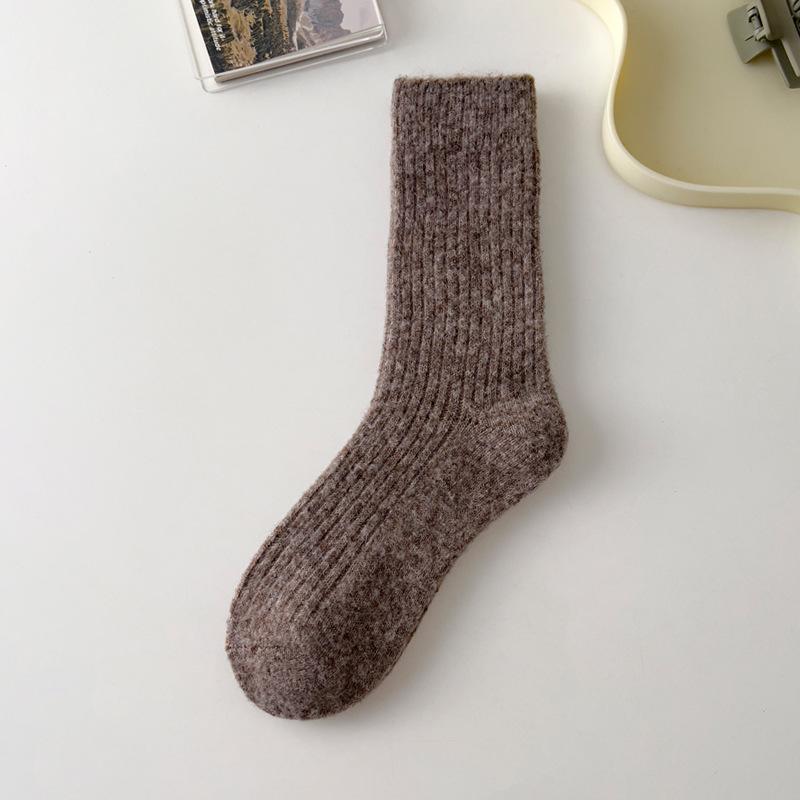 drawstring socks solid color warm mid-rise socks women - Seldom Seen Styles