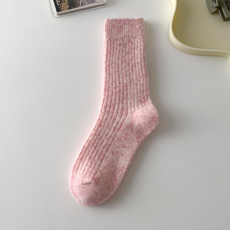 drawstring socks solid color warm mid-rise socks women - Seldom Seen Styles