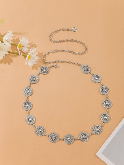 Women's Waist Chain Retro Turquoise Waist Chain Boho Metal Waist Chain Clothing Accessories Body Chain - Seldom Seen Styles