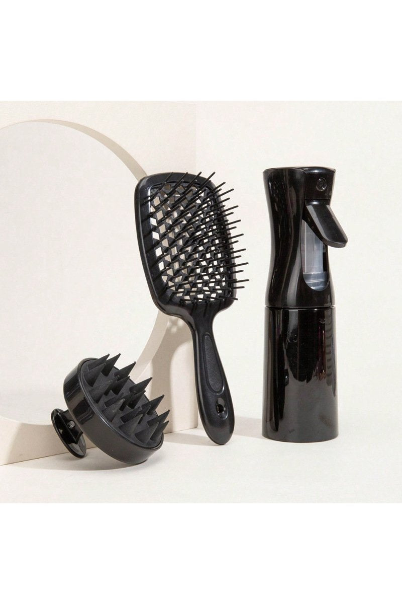 Women's Home Use Straight Hair Curly Hollow Comb Set - Seldom Seen Styles