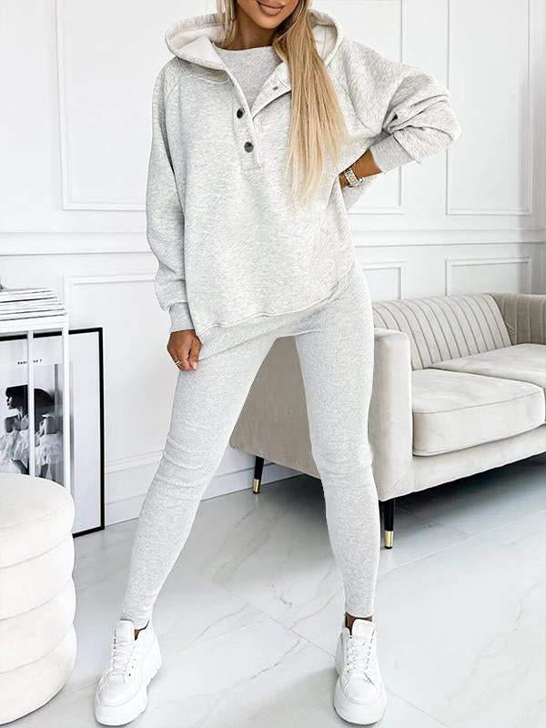 Hooded Casual and Comfortable Sweatshirt Suit - Seldom Seen Styles