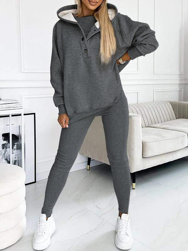 Hooded Casual and Comfortable Sweatshirt Suit - Seldom Seen Styles