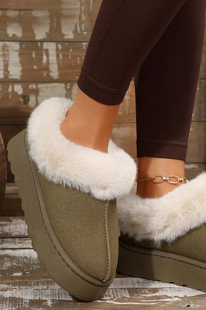 Women's thickened, warm and comfortable outer wear plush snow boots - Seldom Seen Styles