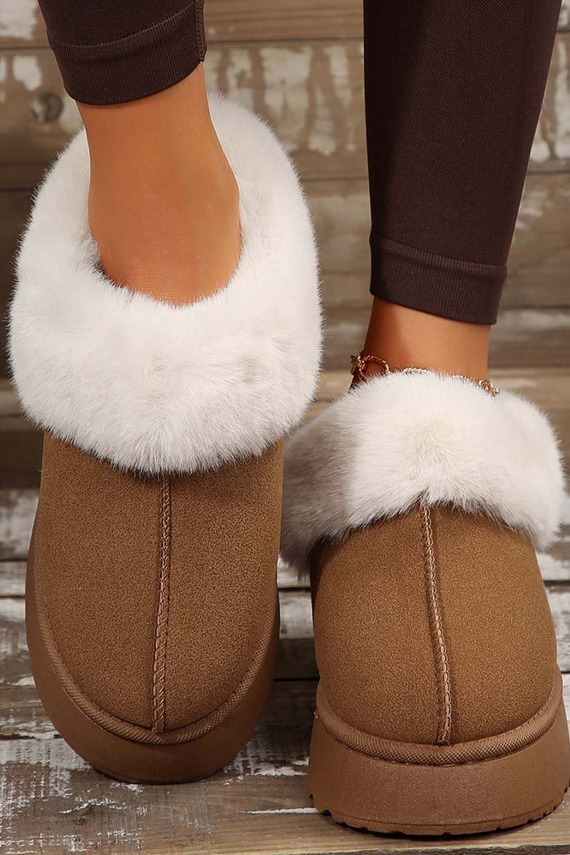 Women's thickened, warm and comfortable outer wear plush snow boots - Seldom Seen Styles