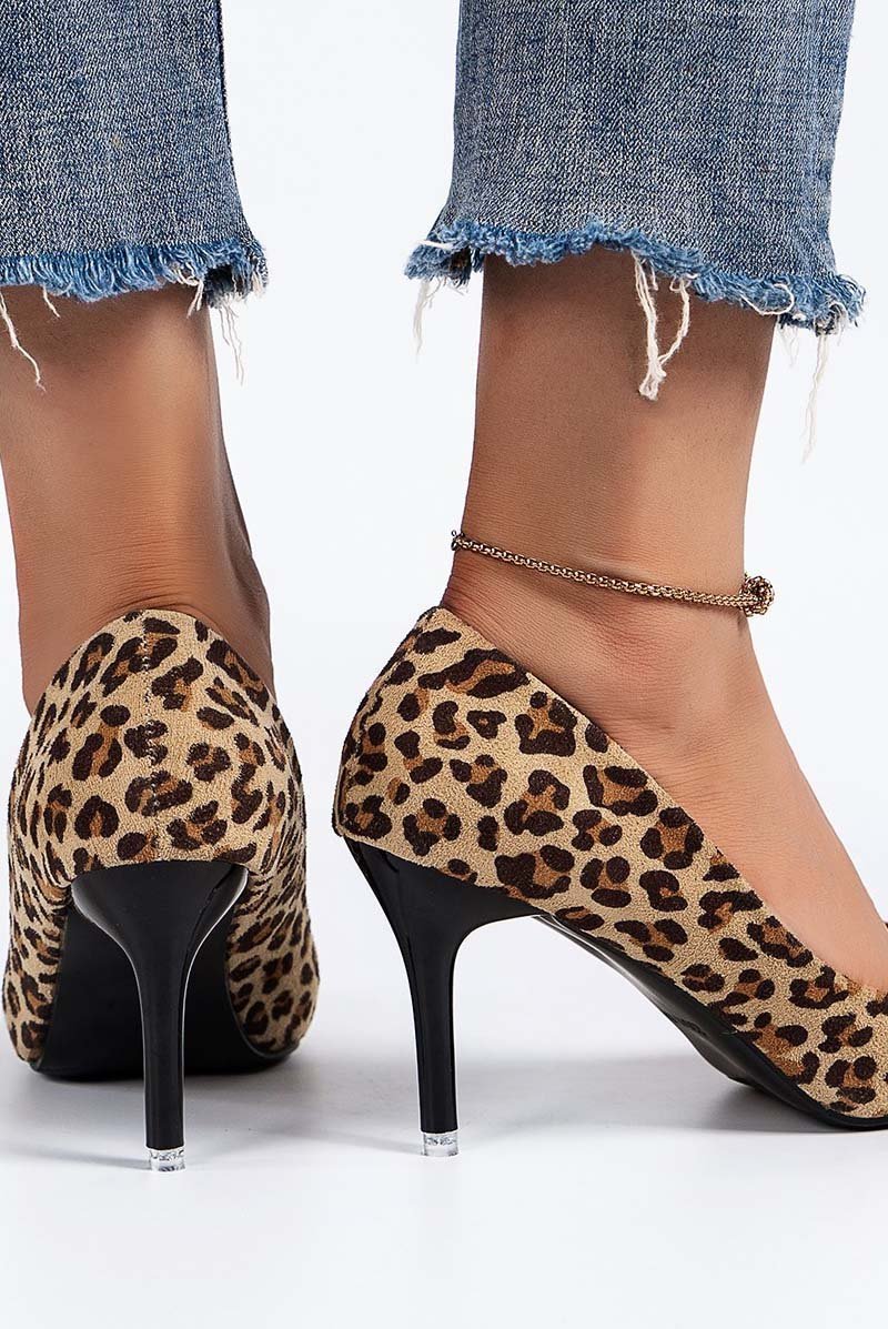 Women's Fashion Pointed Toe Leopard Print High Heels - Seldom Seen Styles