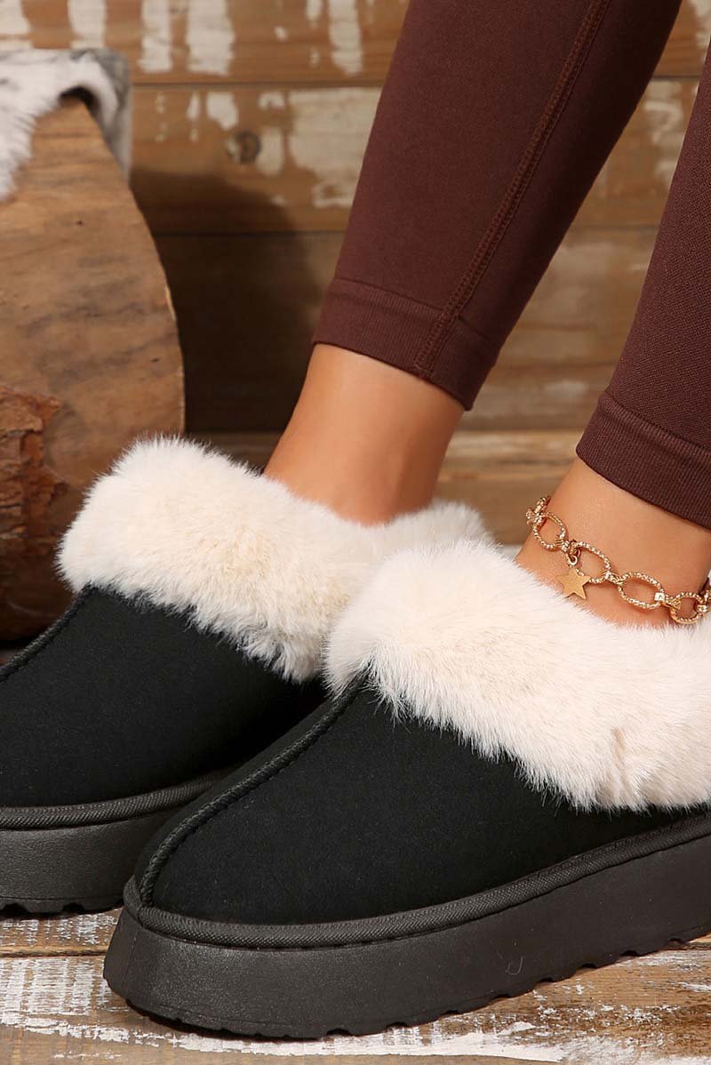 Women's thickened, warm and comfortable outer wear plush snow boots - Seldom Seen Styles