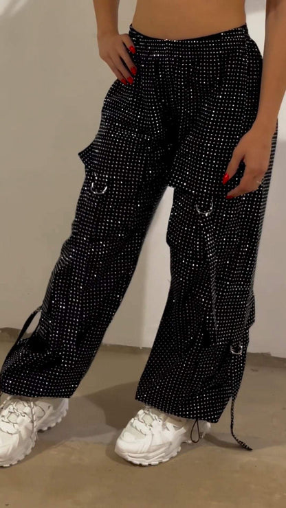 Women's Sequined Trousers - Seldom Seen Styles