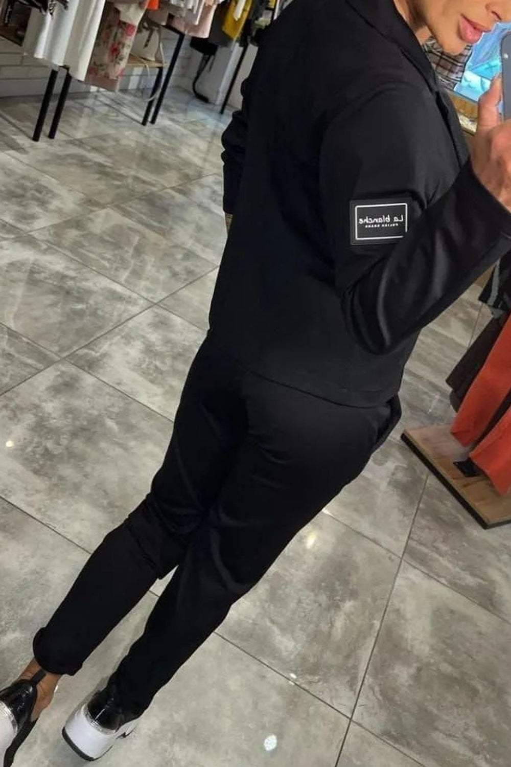 Women's Top Jacket & Elastic Pants Two-piece Set - Seldom Seen Styles